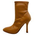 Load image into Gallery viewer, Casadei Camel Leather Sock Booties