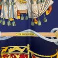 Load image into Gallery viewer, Hermes Navy Blue Multi Les Muserolles Print Square Silk Twill Scarf