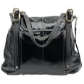 Load image into Gallery viewer, Tod's Black Coated Canvas Buckle Tote