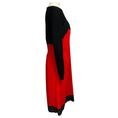 Load image into Gallery viewer, Altuzarra Black / Red Merino Wool Knit and Crepe Dress with Lace Trim