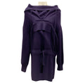 Load image into Gallery viewer, Akris Purple Hooded Wool and Cashmere Knit Sweater Dress