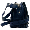 Load image into Gallery viewer, Proenza Schouler Navy Blue Suede Beacon Saddle Bag