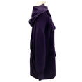 Load image into Gallery viewer, Akris Purple Hooded Wool and Cashmere Knit Sweater Dress