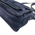 Load image into Gallery viewer, Proenza Schouler Navy Blue Suede Beacon Saddle Bag