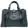 Load image into Gallery viewer, Bottega Veneta Grey Intrecciato Leather Two Way Bag