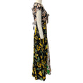 Load image into Gallery viewer, 3.1 Phillip Lim Black Floral Print Patchwork Long Dress