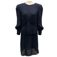 Load image into Gallery viewer, Chloe Iconic Navy Silk Chiffon Dress