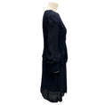 Load image into Gallery viewer, Chloe Iconic Navy Silk Chiffon Dress