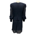 Load image into Gallery viewer, Chloe Iconic Navy Silk Chiffon Dress