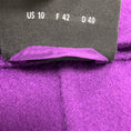 Load image into Gallery viewer, Akris Purple Hooded Wool Coat
