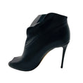 Load image into Gallery viewer, Casadei Black Napa Leather Open Toe Pumps / Booties