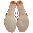Load image into Gallery viewer, Manolo Blahnik Rose Gold Metallic Leather Slide Sandals