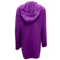 Load image into Gallery viewer, Akris Purple Hooded Wool Coat