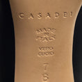 Load image into Gallery viewer, Casadei Black Napa Leather Open Toe Pumps / Booties