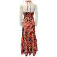Load image into Gallery viewer, A.L.C. Rust Multi Adelle Halter Midi Dress