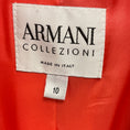 Load image into Gallery viewer, Armani Collezioni Orange Grosgrain Trimmed Silk Jacquard Jacket