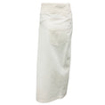 Load image into Gallery viewer, Loewe White Deconstructed Cotton Denim Skirt