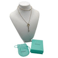 Load image into Gallery viewer, Tiffany & Co. Sterling Silver Large Heart Key Pendant Beaded Ball Chain Necklace