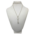 Load image into Gallery viewer, Tiffany & Co. Sterling Silver Large Heart Key Pendant Beaded Ball Chain Necklace