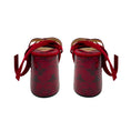 Load image into Gallery viewer, Tamara Mellon Deep Red Snakeskin Print and Suede Sandals