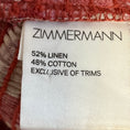Load image into Gallery viewer, Zimmermann Red Washed Iris Corsair Shirred Flutter Mini Dress
