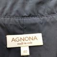 Load image into Gallery viewer, Agnona Black / Brown Leather Trimmed Full Zip Jacket

