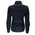 Load image into Gallery viewer, Agnona Black / Brown Leather Trimmed Full Zip Jacket
