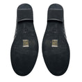 Load image into Gallery viewer, Tory Burch Black / Silver Studded Classic Leather Loafers