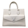 Load image into Gallery viewer, Louis Vuitton White Lockme Monochrome PM Leather Tote Handbag
