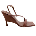 Load image into Gallery viewer, GIA / RHW Brown Patent Leather Rosie Strappy Sandals
