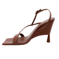 Load image into Gallery viewer, GIA / RHW Brown Patent Leather Rosie Strappy Sandals
