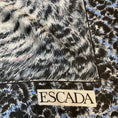 Load image into Gallery viewer, Escada Vintage Blue / Black / Pink Multi Tiger Print Large Square Silk Scarf