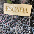 Load image into Gallery viewer, Escada Vintage Blue / Black / Pink Multi Tiger Print Large Square Silk Scarf
