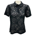 Load image into Gallery viewer, Proenza Schouler Black Stretch Lace Kennedy Top