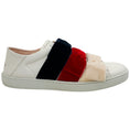 Load image into Gallery viewer, Gucci White Leather Sneakers with Multi Velvet Bows