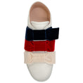 Load image into Gallery viewer, Gucci White Leather Sneakers with Multi Velvet Bows