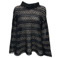 Load image into Gallery viewer, Namacheko Black Zirek Long Sleeve Cotton Open Knit Sweater