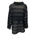 Load image into Gallery viewer, Namacheko Black Zirek Long Sleeve Cotton Open Knit Sweater