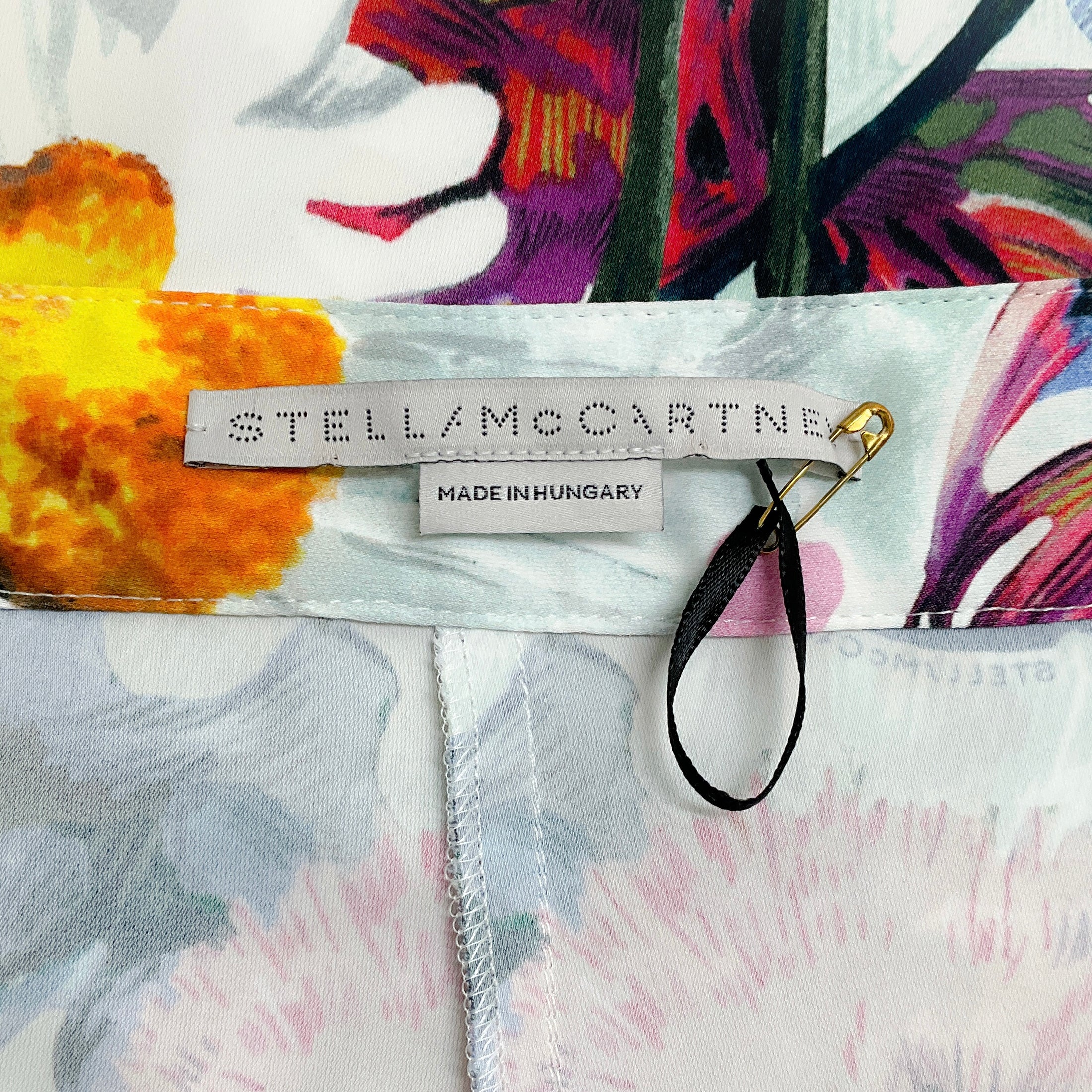Stella McCartney White Multi Floral Print Joggers