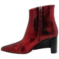 Load image into Gallery viewer, Zero + Maria Cornejo Red Shimmer Suede Boots