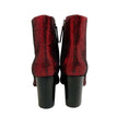 Load image into Gallery viewer, Zero + Maria Cornejo Red Shimmer Suede Boots