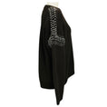 Load image into Gallery viewer, A.L.C. Brown Lennox Embellished Merino Wool Knit Sweater