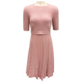 Load image into Gallery viewer, Valentino Blush Pink Short Sleeved Wool Knit Dress
