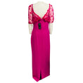 Load image into Gallery viewer, Theia Zinnia Pink Sophia Beaded Shawl Gown