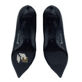 Load image into Gallery viewer, Valentino Black / White 50mm One Stud Patent Leather Pumps
