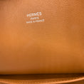 Load image into Gallery viewer, Hermes Toffee / Teal Epsom Tressage 1923 Bolide 30 Handbag