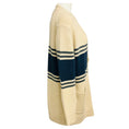 Load image into Gallery viewer, TWP Beige Twine Varsity Phoebe Cashmere Knit Cardigan Sweater