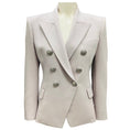 Load image into Gallery viewer, Balmain Lilac / Lilas Double Breasted Wool Jacket with Silver Buttons