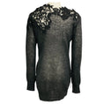Load image into Gallery viewer, Ermanno Scervino Charcoal Grey Lace Trimmed Knit Sweater
