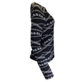 Load image into Gallery viewer, Paco Rabanne Black / Silver Chain Print Long Sleeved Stretch Jersey Top